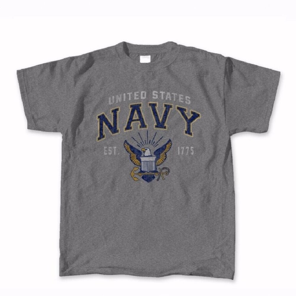 U.S. Navy Vintage Logo Short Sleeve T-Shirt - NEW Fast Ship